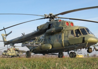 На границе с оккупированным Крымом зафиксированы российские вертолеты Ми-8