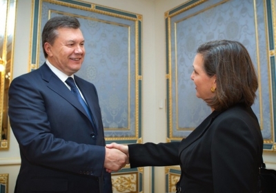 Віктор Янукович, Вікторія Нуланд. Фото: president.gov.ua