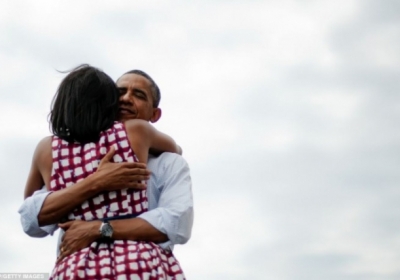 Барак і Мішель Обама під час виборчої кампанії, Айова, серпень. Фото: AFP
