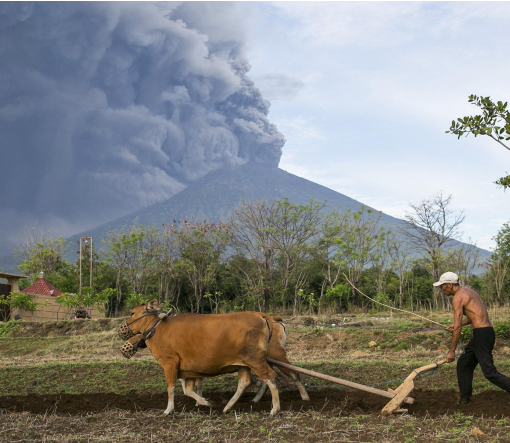 На острове Бали из-за извержения вулкана до сих пор заблокированы десятки тысяч туристов