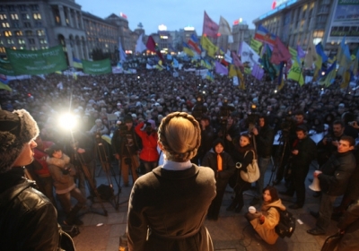 Тимошенко закликала Україну натиснути на Януковича Євромайданом