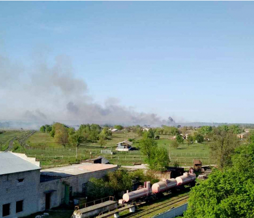 Пожар в Балаклее локализовали: люди из ближайших домов эвакуированы