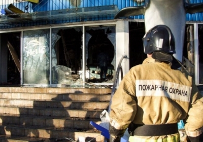 У Донецьку згоріла будівля дельфінарію
