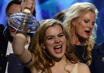 Данська співачка Еммелі де Форест здобула перемогу для своєї країни на пісенному конкурсі Євробачення. Фото: AFP