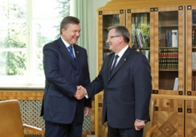 Віктор Янукович, Броніслав Коморовський. Фото: president.gov.ua