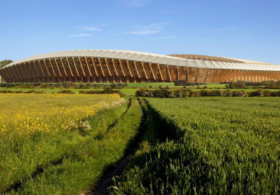 В Англії побудують повністю дерев'яний футбольний стадіон