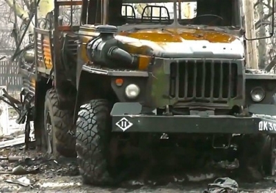 Нацгвардия обнародовала фото подбитых танков в результате спецоперации в Углегорске