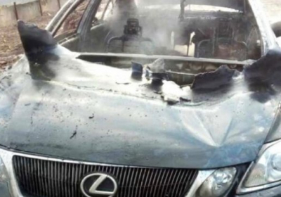 В Одессе в сожженной иномарке Lexus нашли тело бизнесмена
