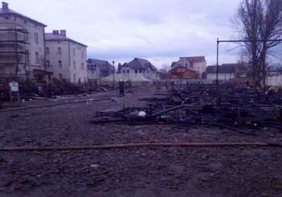 На Ивано-Франковщине сгорел палаточный городок 10-й горно-штурмовой бригады