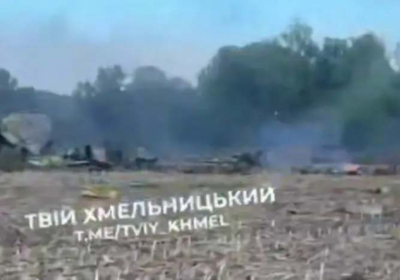На Хмельниччині розбився бомбардувальник Су-24М