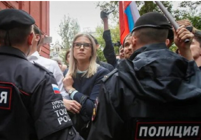 Во время акции возле Московского горизбиркома задержали 38 человек