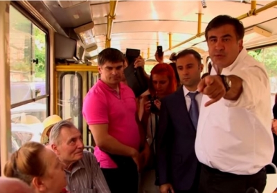 Саакашвили устроил новому руководителю областной милиции экскурсию Одессой