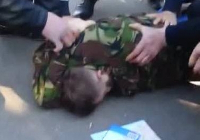 В Николаеве ополченцы задержали вооруженного координатора сепаратистов, - видео