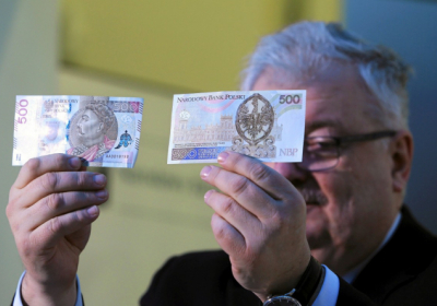 Польша ввела в обращение новую банкноту номиналом 500 злотых