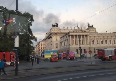 Пожежа у Відні: горить будівля парламенту