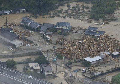 Япония страдает от масштабного наводнения - ВИДЕО