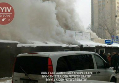 В Киеве масштабный пожар: горит радиорынок, - ВИДЕО (ОБНОВЛЕНО)