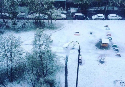 В России выпал снег, - ФОТО