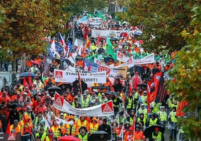 Тысячи металлургов вышли на акцию протеста в Брюсселе