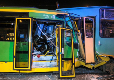 В Познани столкнулись три трамвая, есть пострадавшие