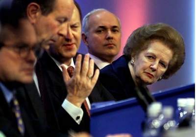 2000: Леді Тетчер і Іен Данкан Сміт на конференції Консервативної партії в Борнмуті. Фото: Chris Ison/PA