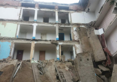 На Житомирщині обвалилася стіна гуртожитку аграрного технікуму, зруйновано 25 кімнат, - ОНОВЛЕНО

