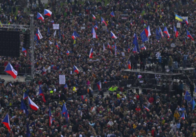 У Чехії відбувся найбільший антиурядовий протест із 2019 року