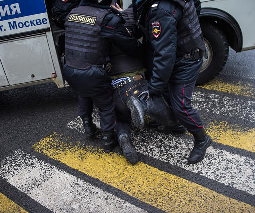 У центрі Москви поліція затримала більше 50 осіб, – ФОТО