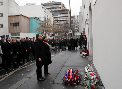 У Парижі вшанували пам'ять загиблих при атаці на Charlie Hebdo