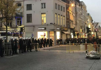 В Брюсселе задержали около 100 человек из-за погромов в центре города - ВИДЕО