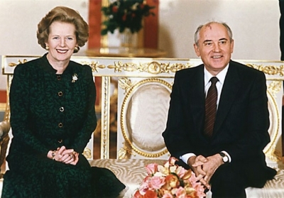 1987: Маргарет Тетчер з радянським лідером Михайлом Горбачовим. Фото: AFP