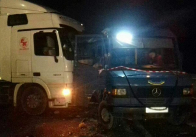 На Львівщині вантажівка в'їхала у рейсовий автобус, 12 постраждалих

