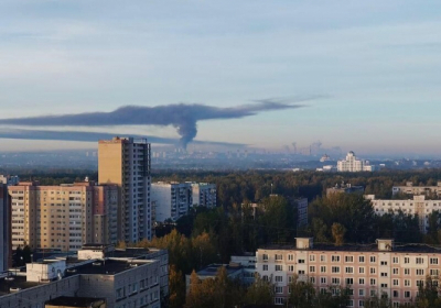 У російському Ярославлі на НПЗ виникла потужна пожежа
