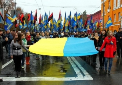 Марш ОУН-УПА у Києві зібрав майже 7 тис осіб