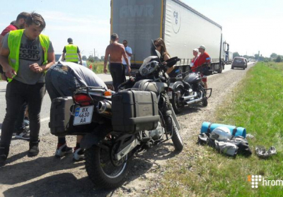 На трассе Киев-Чоп погиб мотоциклист
