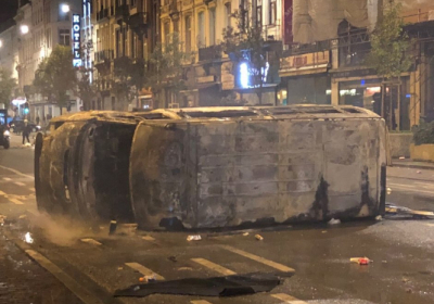 У заворушеннях з вболівальниками в Брюсселі постраждали 22 поліцейських