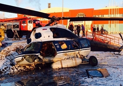 В РФ вертолет упал в центре города: есть погибшие