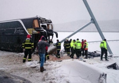 В Словакии разбился автобус с украинцами: погибла женщина, 10 пассажиров ранены