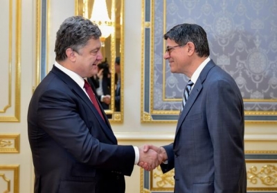 Петро Порошенко, Джейкоб Лью. Фото: president.gov.ua