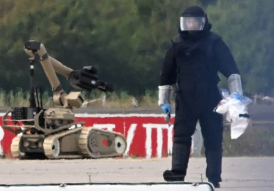 Робот-сапер знешкодив дрон із вибухівкою біля українського літака в Німеччині