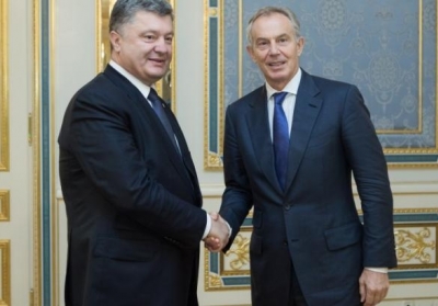 Петро Порошенко, Тоні Блер. Фото: president.gov.ua