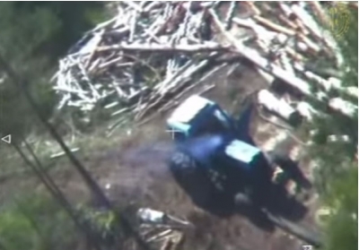 Пограничники обнародовали снятое с самолета видео янтарных приисков