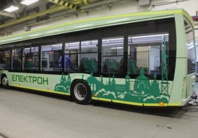 Во Львове презентовали первый в Украине электробус
