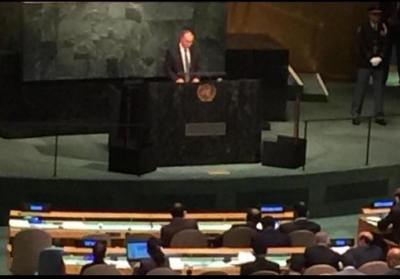 Виступ Путіна на Генасамблеї ООН Фото: Юрій Сергєєв