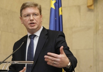 Фюле відзначив позитивну тенденцію в Україні на шляху до ЄС