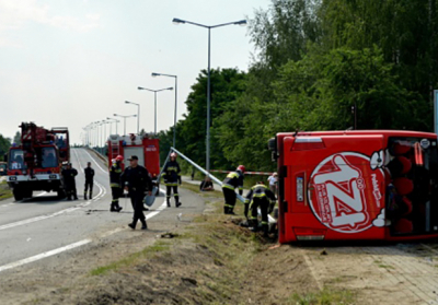 В результате ДТП в Польше пострадали 28 человек