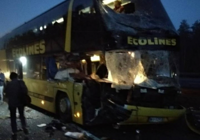 В Чехии автобус с украинцами попал в ДТП, восемь человек пострадали, - ФОТО