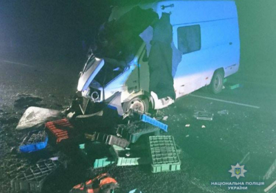 Во Львовской области столкнулись два микроавтобуса: один человек погиб, 10 получили травмы