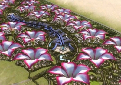 Дубаи построит эко-город в пустыне в форме цветка