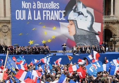 Мітинг Національного фронту Франції, Париж, Франція.1 травня 2014.  Фото: АFР